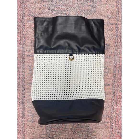 STAUD Leather Macramé Backpack main image 12